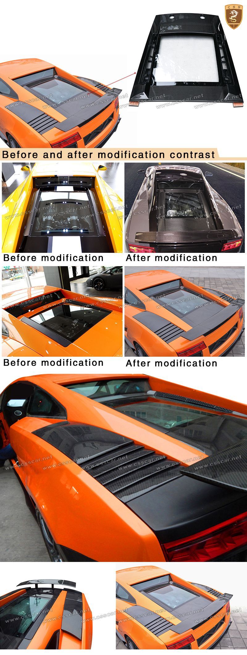 Gallardo LP550 560 570 trunk cover