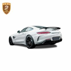 Benz AMG GT GTR rear bumper assembly with carbon fiber exhaust tips