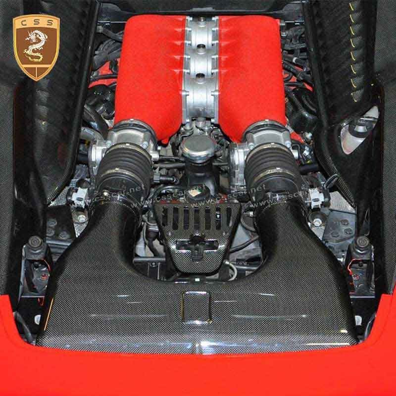 Ferrari 458 carbon fiber engine lock cover