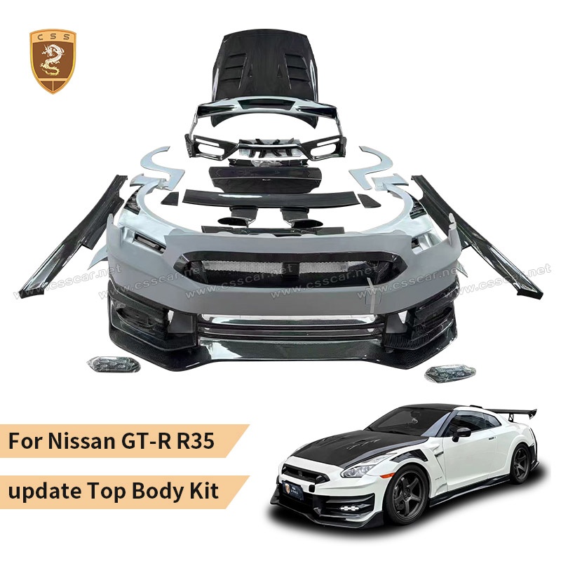 For Nissan GTR r35 update 24 TOPSECRET body kits