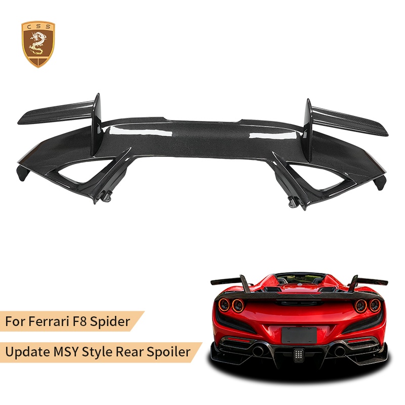 For Ferrari F8 Spider Update MSY Style Rear Spoiler