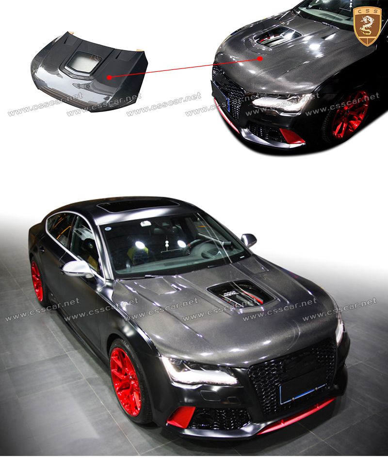 AUDI RS7 IP carbon fiber hood