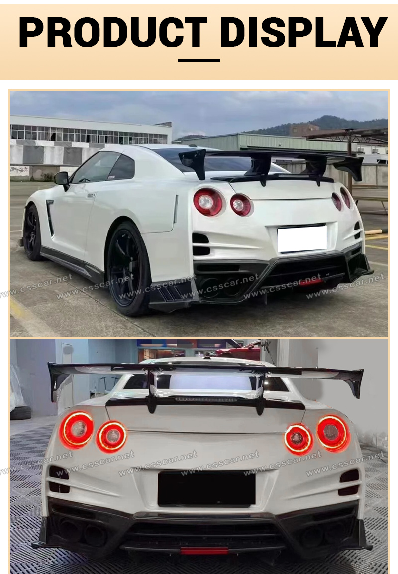For Nissan GTR TC style Rear spoiler