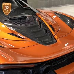 McLaren 720s carbon fiber rear engine cover panel