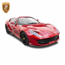 Ferrari 812 carbon fiber OEM front bumper wrap angle