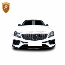 Benz C class C65 carbon fiber front lip