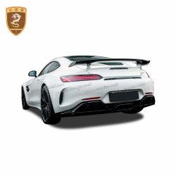 Benz AMG GT GTR rear bumper assembly with carbon fiber exhaust tips