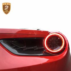 Ferrari 488 carbon fiber capristo style rear lights cover