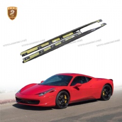 Ferrari 458 Dry Carbon Fiber Side Skirts