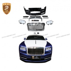 Rolls-Royce Wraith old and new body kit headlights