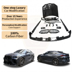 For BMW X6M 20-23 F96 update Larte body kit