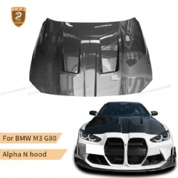 For BMW G80, M3, G82, G83, M4 alpha N style hood