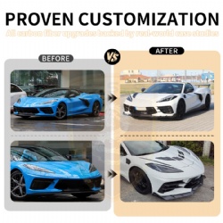 For Corvette C8 update Lart Front Lip