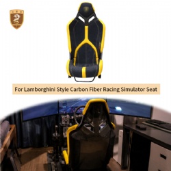 LAM137 For Lamborghini Style Carbon Fiber Racing Simulator Seat