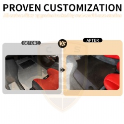 FER 136-1 For Ferrari 458 carbon fiber Car Floor Mats