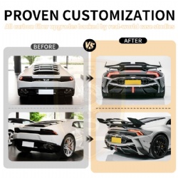 LAM078 For Lamborghini Huracan update DW Style Rear Spoiler