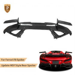 For Ferrari F8 Spider Update MSY Style Rear Spoiler