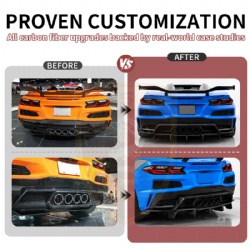 COR036 For Chevrolet Corvette Z06 OEM style rear lip