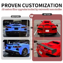 COR017-1 For Chevrolet Corvette C8 verus style Rear Spoiler