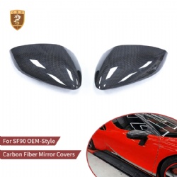 FER021 For Ferrari SF90 OEM style Carbon Fiber Mirror Covers