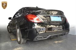 2016 Benz C W205 amg carbon spoiler body kits