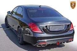 Benz S63-W222 brabus carbon fiber rear lip