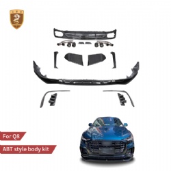 AUD064 For Audi Q8 ABT style dry carbon body kit