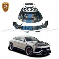 Lamborghini urus modified vorsteiner carbon fiber body kit hood